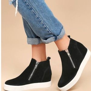 Steve Madden Wedgie Zip Up Sneaker, Size 8
